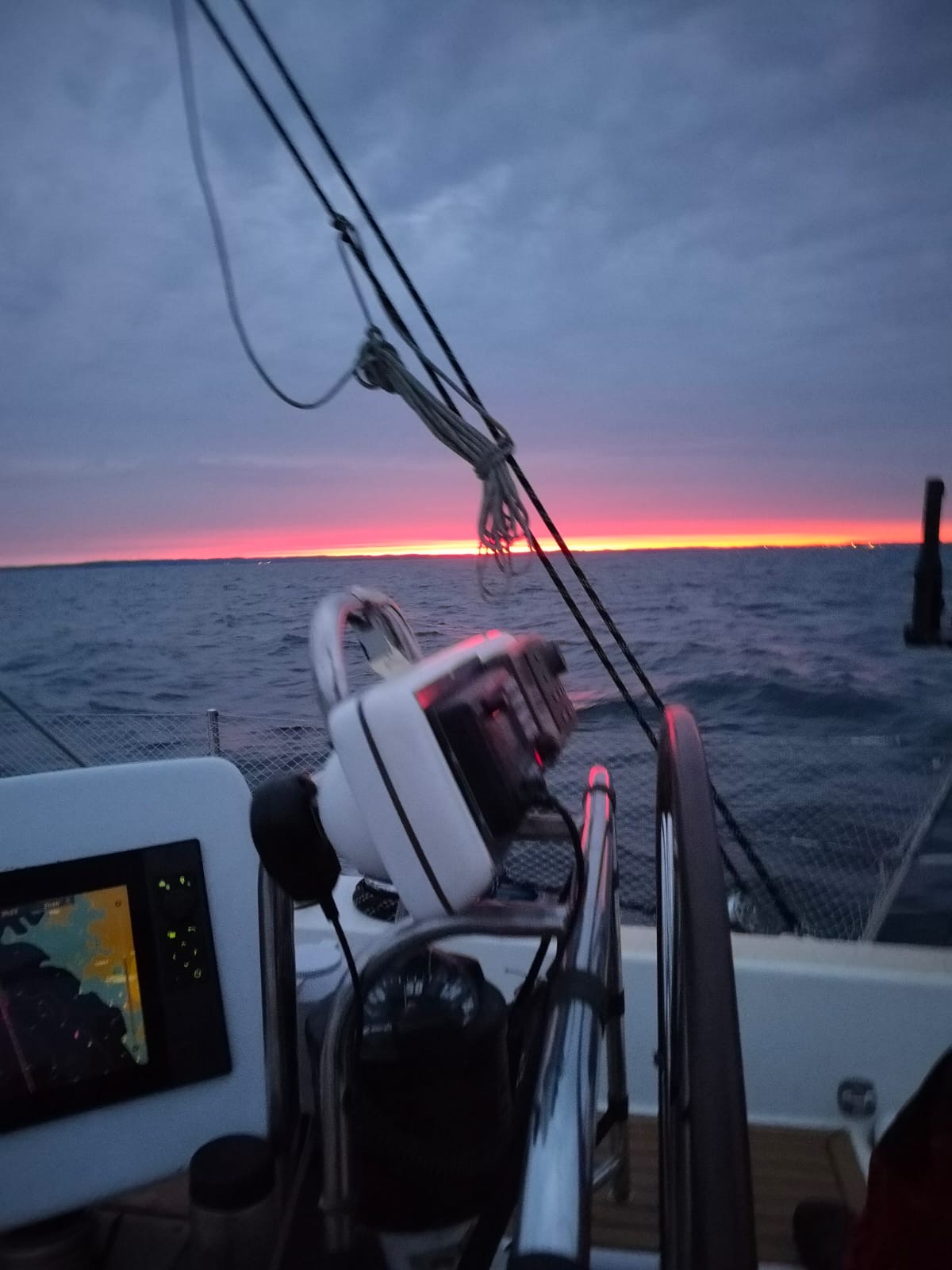 Tværs over Kattegat mod Læsø